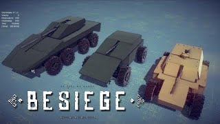 Testing the Frontal Armor of my Armored Fighting Vehicles | Besiege