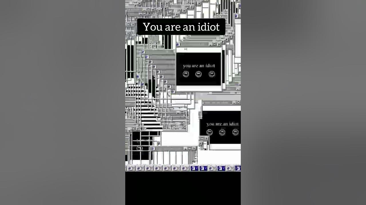 GitHub - egold555/YouAreAnIdiot: This is a recreation of Trojan.JS. YouAreAnIdiot origionally found on  Every time you  push a key the window will duplicate playing the flash animation of you are  an idiot.