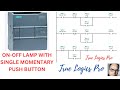 ON-OFF LAMP WITH SINGLE MOMENTARY PUSH BUTTON ON SIEMENS PLC, HMI SIMULATOR