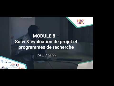 Réponse à appels d'offre : Module 8 Suivi et évaluation