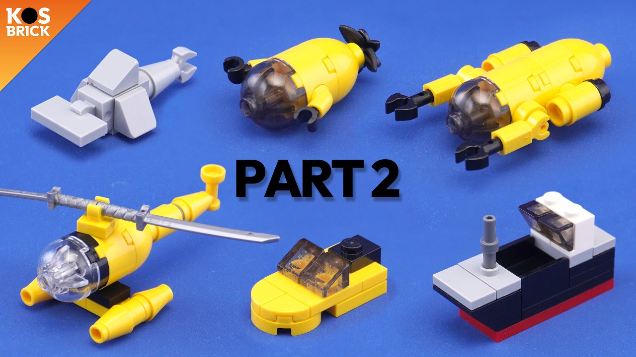 Pod miniイエロー動作品 Lego Mini Deep Sea Explorers - Part 2 (Tutorial) - YouTube