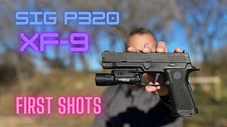 First shot with the Sig P320 XF-9.