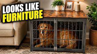 Heavy Duty Dog Crate Furniture Review | Escape-Proof Crate for Anxiety Dogs