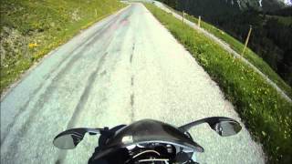 Motorcycle ride on the Col de la Croix, CH