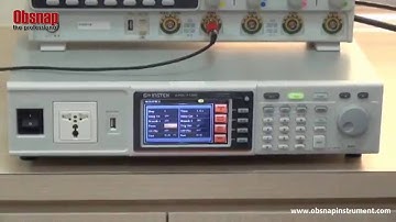 GW Instek APS 7000 AC Power Source   Sequence Function