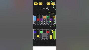 2022! Water Sort Level 215 Walkthrough Solution Android/iOS