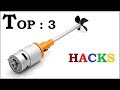 3 Simple Life Hacks with DC Motor