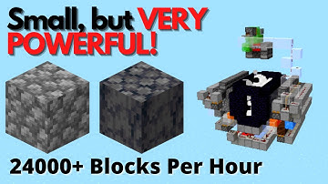 24000 item p/h Cobble and Basalt Farm Tutorial Easy - Minecraft Java 1.16 - 1.19 (Not Bedrock)