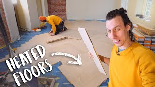 How to Install Electric Floor Heating and Hardwood Flooring