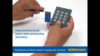FCT3B Wireless Keypad Factory Reset