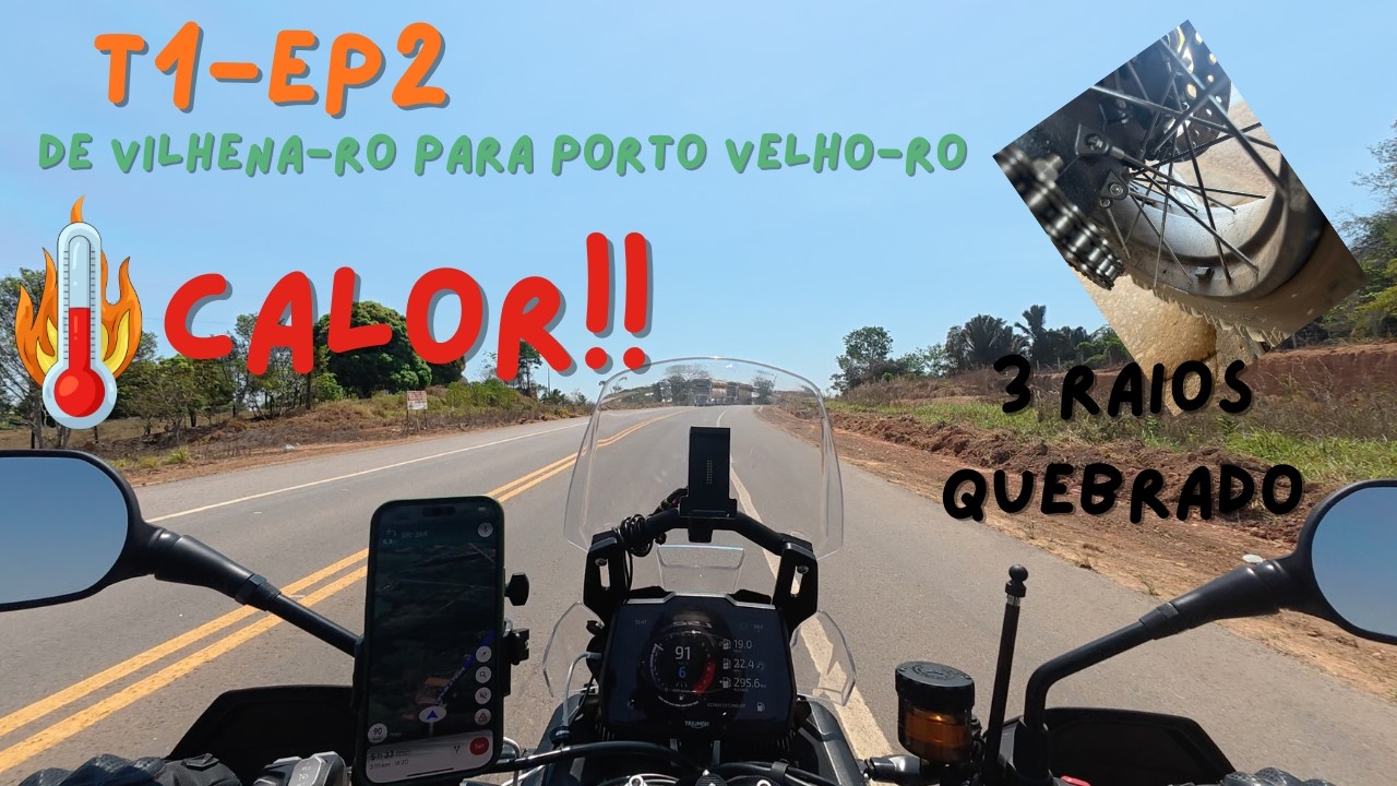 TIGER 900 - 3 RAIOS QUEBRADOS - EXPEDIÇÃO CUSCO PERU - T1 EP 2 - DE VILHENA-RO PARA PORTO VELHO