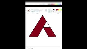 #How to make Axis Bank 🏦 logo in Ms paint 🎨 II Ms paint me Axis Bank logo kese banaye II#shorts