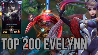 I finally did it! | Top 200 Evelynn | Wild Rift Evelynn Gameplay |