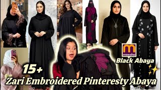 The Ultimate Black Abaya Collection 15 Affordable Zari Designs From Meesho Ssaba Mushtaque