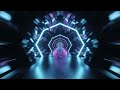 A Futuristic Neon Passageway Extending Endlessly Loop Video [4K]
