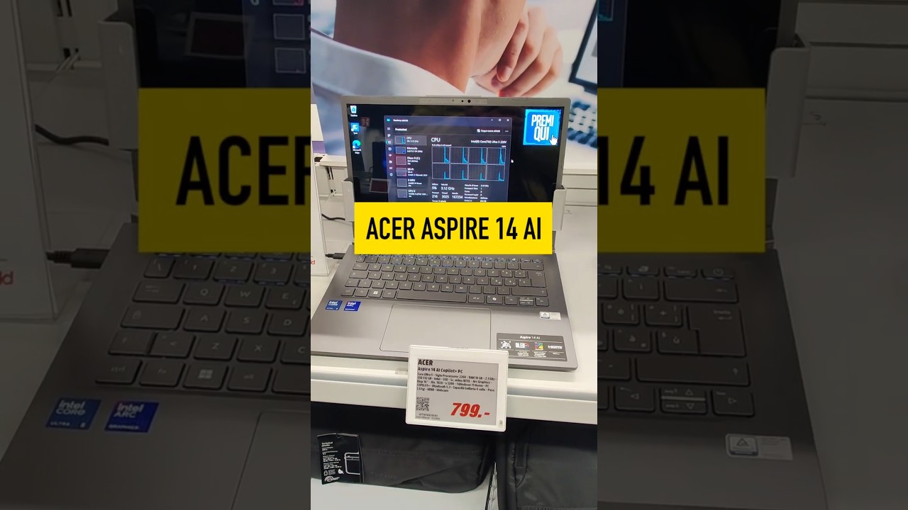 Печатающая машинка по цене монтажной сьанции - Acer Aspire 14 AI