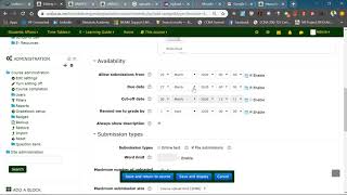 Creating an Assignment activity in Moodle
