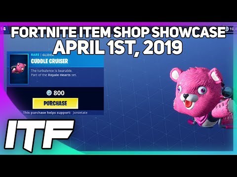 Fortnite Item Shop New Cuddle Cruiser Glider April 1st 2019 | Fo!   rtnite cuddle cruiser gameplay Fortnite Item Shop New Cuddle Cruiser Glider April 1st 2019 - fortnite item shop new cuddle cruiser glider april 1st 2019 fortnite battle royale game videos