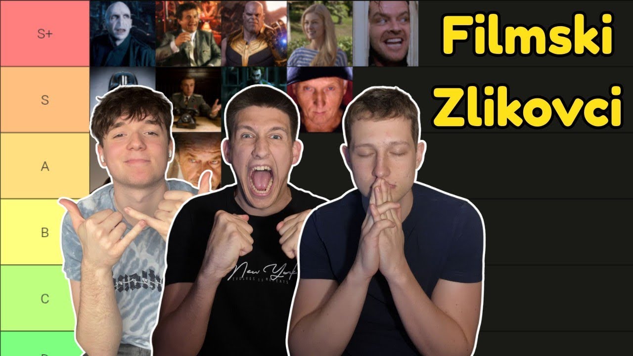 TIER LISTA FILMSKIH ZLIKOVACA