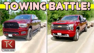 HD Showdown! 2021 Chevy 2500 Duramax vs Ram 2500 Cummins  Which Trucks Hauls it Better?