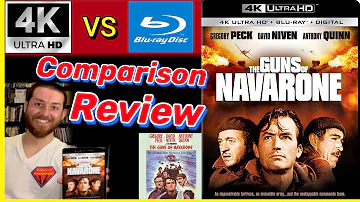 The Guns Of Navarone 4K UltraHD Blu Ray Review Unboxing & 4K vs BluRay Image Comparison WW2 War Film