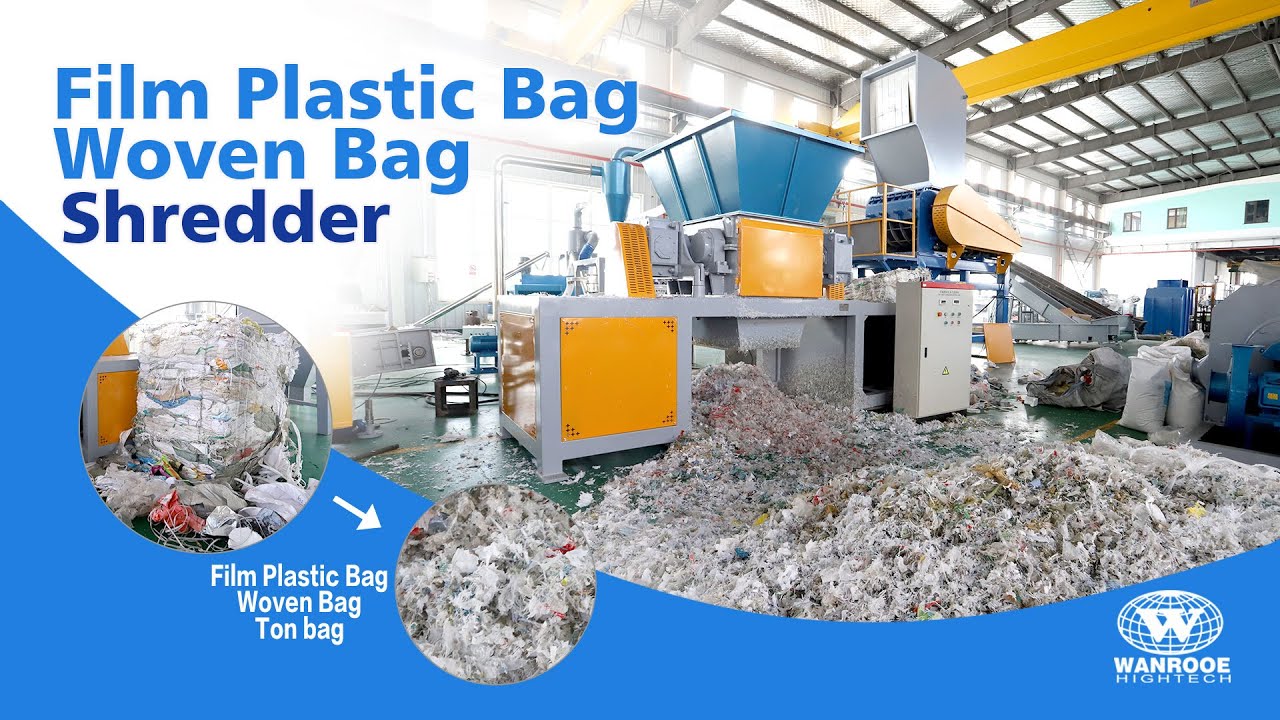 1003000kg/h Waste Plastic PP PE PVC Film Shredder Machine Plastic Bag