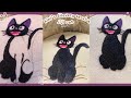 Relaxing Slow hand Stitching Process/Embroidering Studio Ghibli Kiki's Delivery Service (Jiji cat)