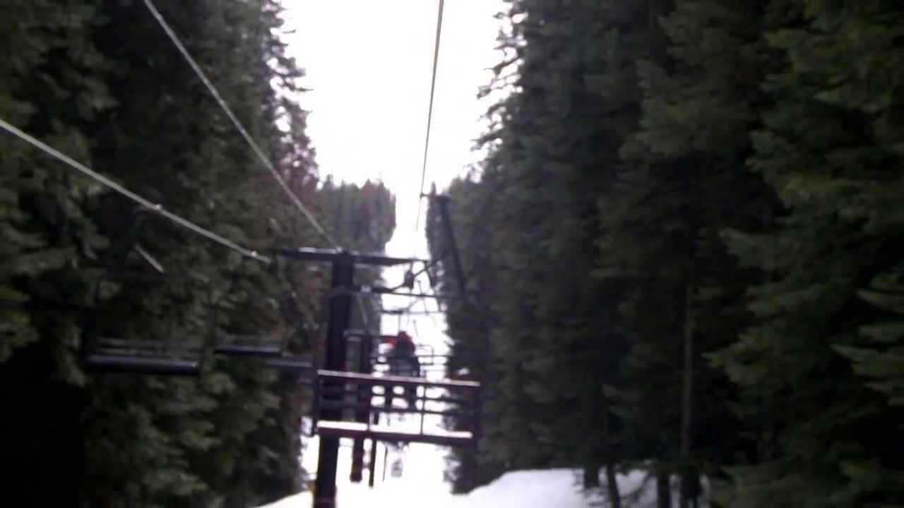 Skyline Express lift at Bluewood Ski Resort near Dayton, Washington