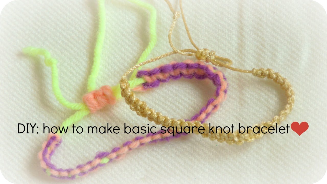 Easy Infinity Square Knot Yin Yang Friendship Bracelet Tutorial « Jewelry  :: WonderHowTo