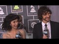 Gotye and Kimbra on Grammy Red Carpet - Grammy Awards 2013