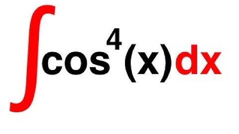 integration of cos^4(x)