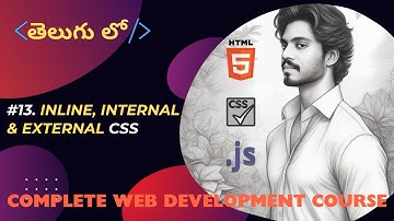 Inline, Internal and External CSS in Telugu | The Indian Webbie | TIW