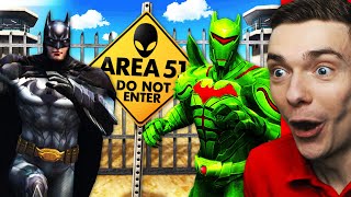 Breaking Into AREA 51 Finding ALIEN BATMAN In GTA 5 (Mods)