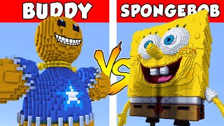 KICK THE BUDDY vs SPONGEBOB - PvZ vs Minecraft vs Smash