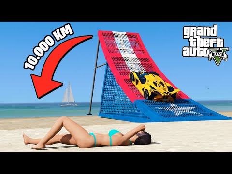 Видео: Можно ли ПЕРЕЛЕТЕТЬ ОКЕАН на МАШИНЕ?! - GTA 5 Эксперименты (Моды ГТА 5)