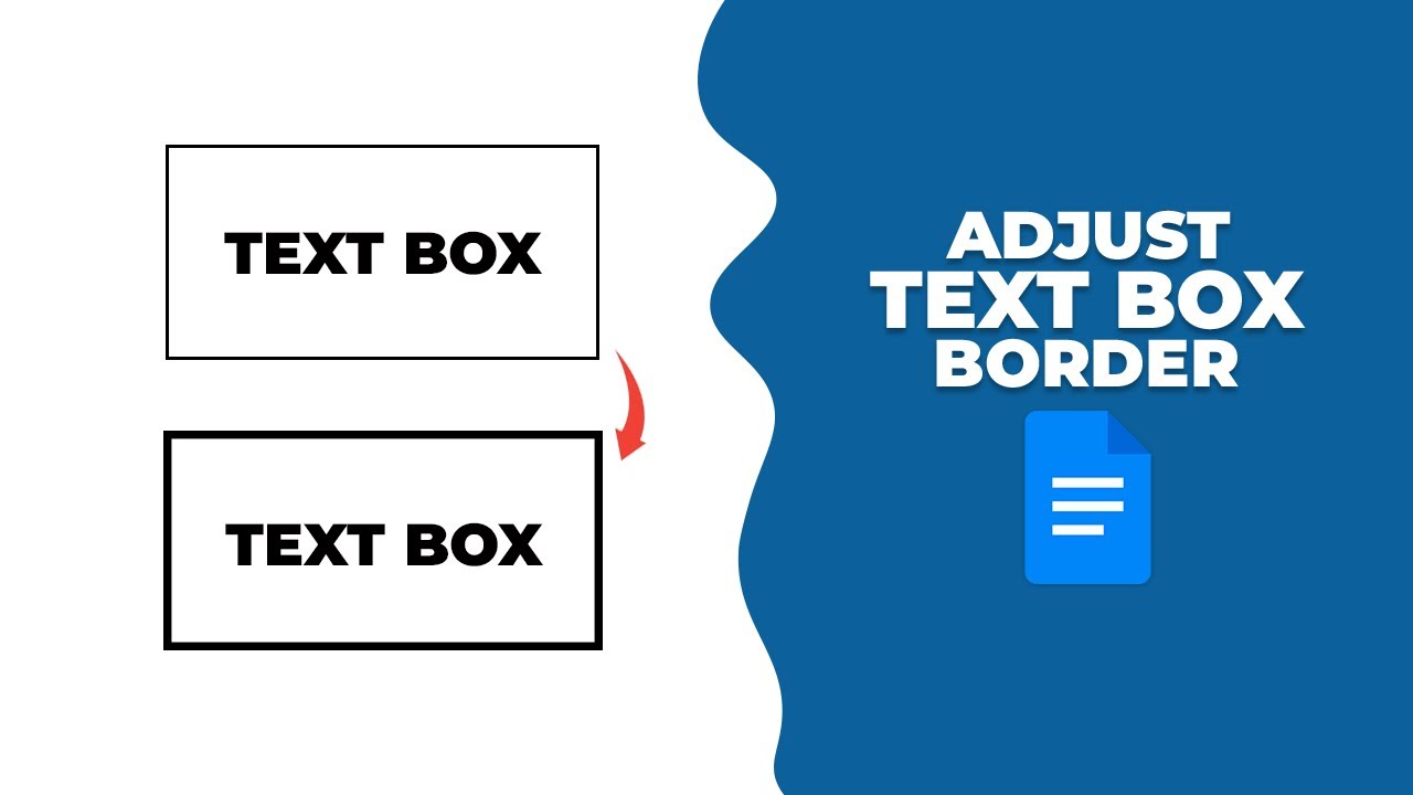 How to adjust text box border thickness in google docs