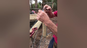 Bob The Fencer - Straining and tying off fence wire