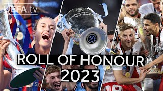 UEFA Roll of Honour 2023
