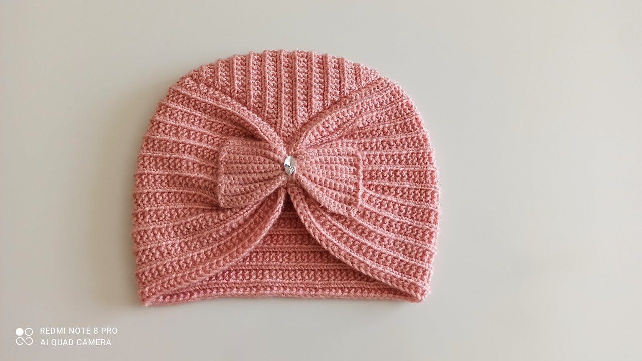 BONE ÖRGÜ MODELİ YAPILIŞI 🧶| BAYAN BERE, ŞAPKA BONE MODELLERİ | BEBEKLER İÇİN FİYONKLU BERE MODELİ