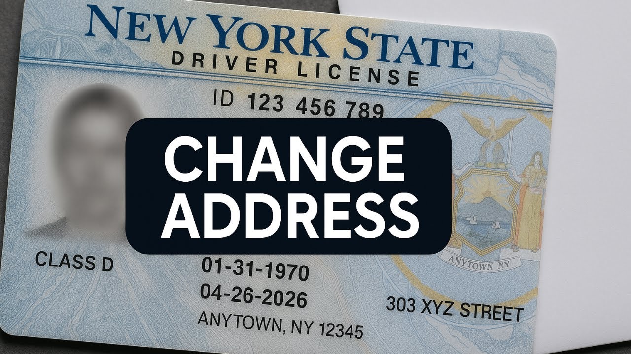 A person on the phone, with a DMV representative assisting with the address change