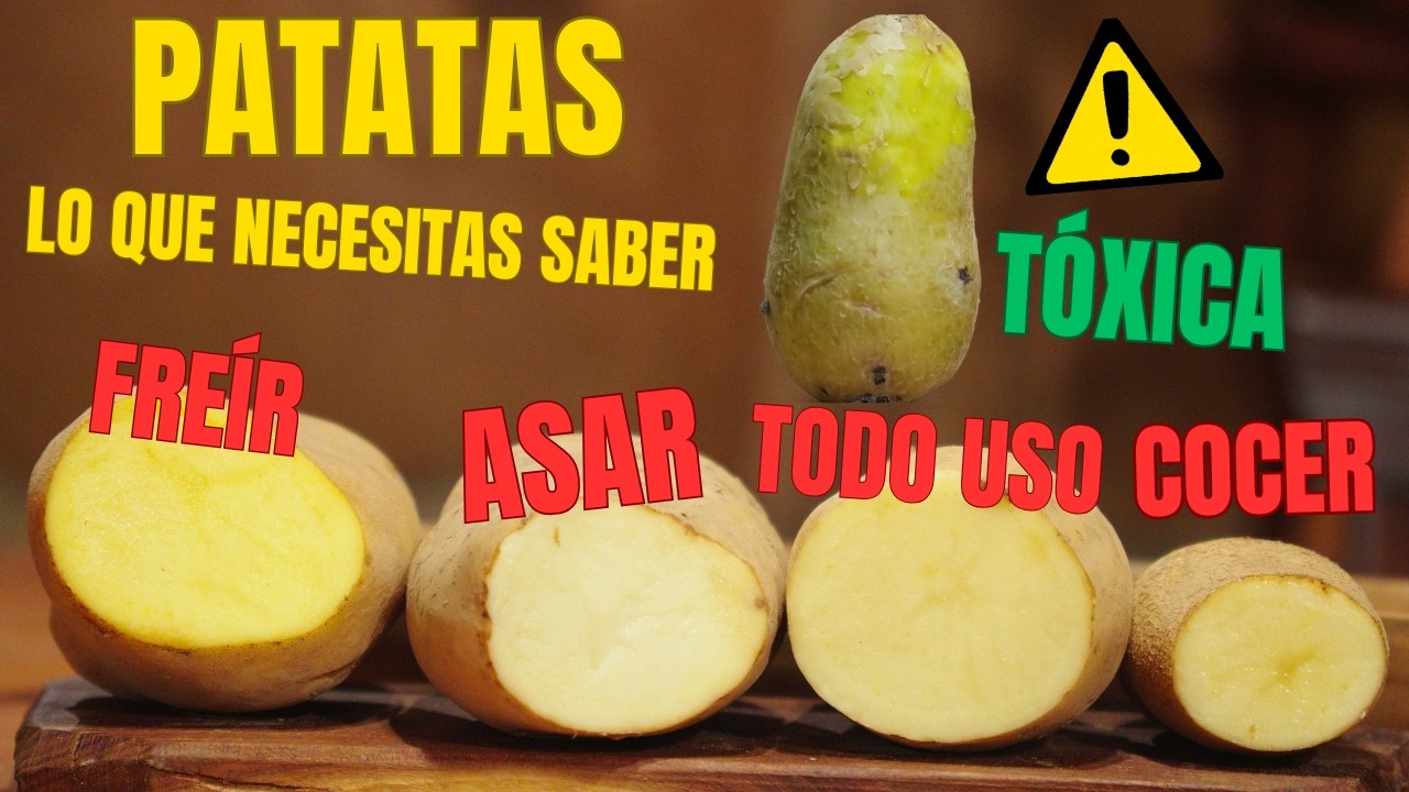 PATATAS: Variedades y USOS. Consejos de ALMACENAMIENTO para evitar peligros.