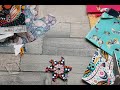 English Paper Piecing tutorial - Section Fussy Cutting with Art Gallery Fabrics Animal Motifs