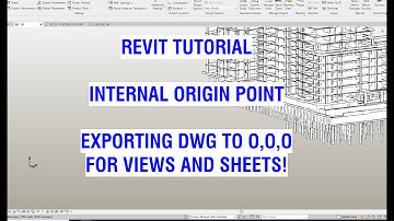 Revit Tutorial - Internal Origin Point & exporting DWG to the same coordinates for Views and Sheets.