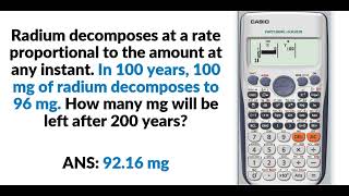 Radioactive Decay ( Differential Equations) screenshot 5