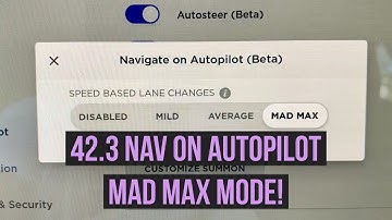 Tesla Model 3 Navigate On Autopilot - Mad Max Isn