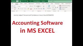 Journal, Ledger, Trial Balance in Excel; Fully Automated Urdu/Hindi (File Available)