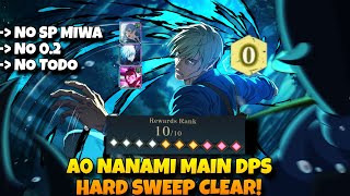 A0 NANAMI MAIN DPS CLEARS HARD SWEEP! RESPECT THE HYBRID BREAK MONSTER! | JJK Phantom Parade