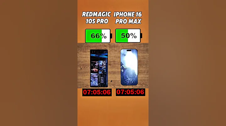 RedMagic 10S Pro vs iPhone 16 Pro Max – Battery Battle You Didn't Expect! 🔋🔥#shorts #viralvideo
