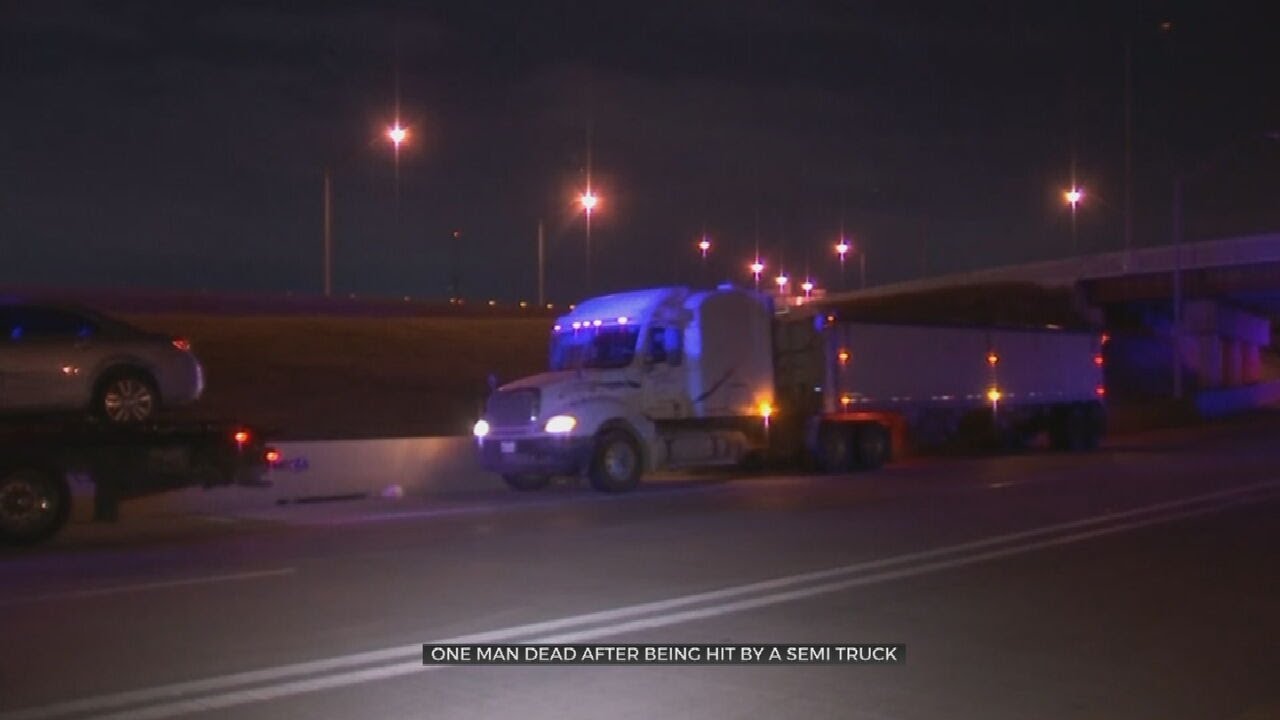 Tulsa Police: Man Killed After Being Hit By Semi-Truck Overnight - YouTube