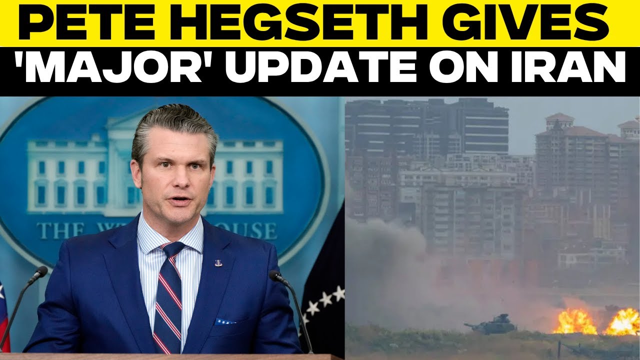 Pete Hegseth Live | Hegseth gives 'major' update at Pentagon about U.S. strikes on Iran | Pentagon